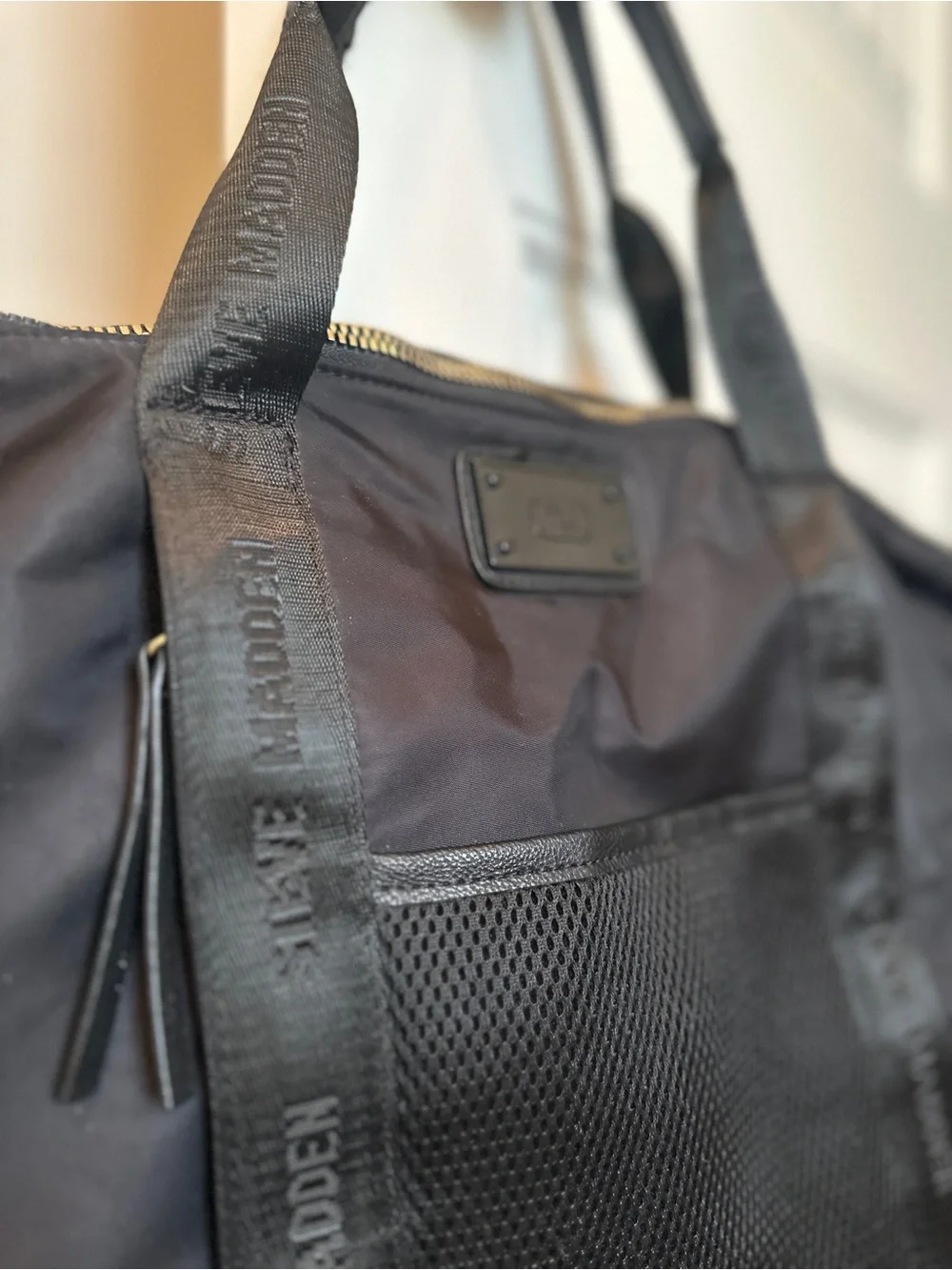 Like New! Black Steve Madden Tote/Duffel Bag